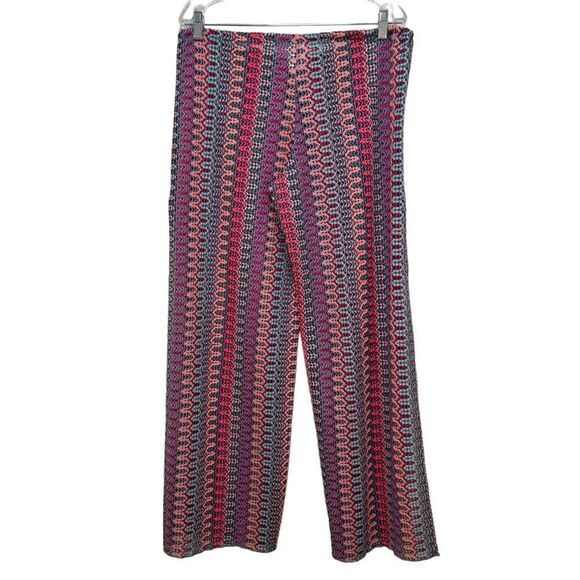 Becca by Rebecca Virtue - Crochet Swim Sheer Coverup Pants - Size M, Multi Color - Picture 4 of 10